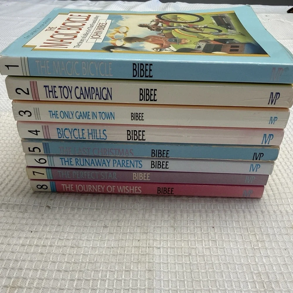 Magic Bicycle Book Set 1-8 John Bibee Spirit Flyer Series Paperbacks Young Adult